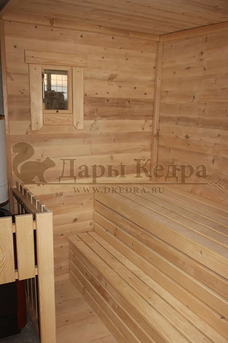 Каркасно-щитовая баня из кедра «Стандарт»