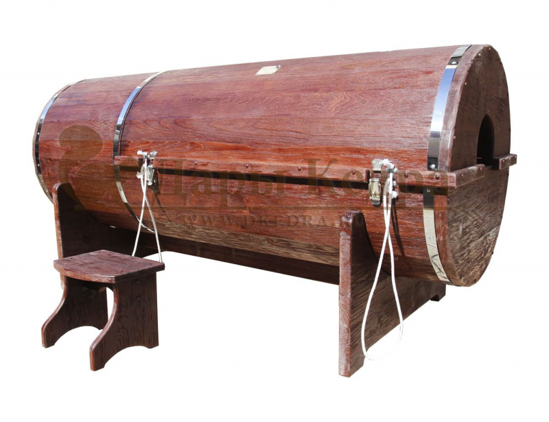 Кедровая бочка (фитобочка) горизонтальная  «SPA-кедр» Кедровая бочка (фитобочка) горизонтальная  «SPA-кедр»